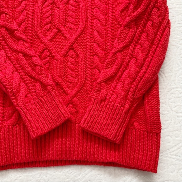 Gap Kids' Cable Knit Button Mock-Neck Sweater (Fleece Collar) - Picture 3 of 4